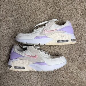 Nike Women's Sneakers - Cream, Pink, and Purple